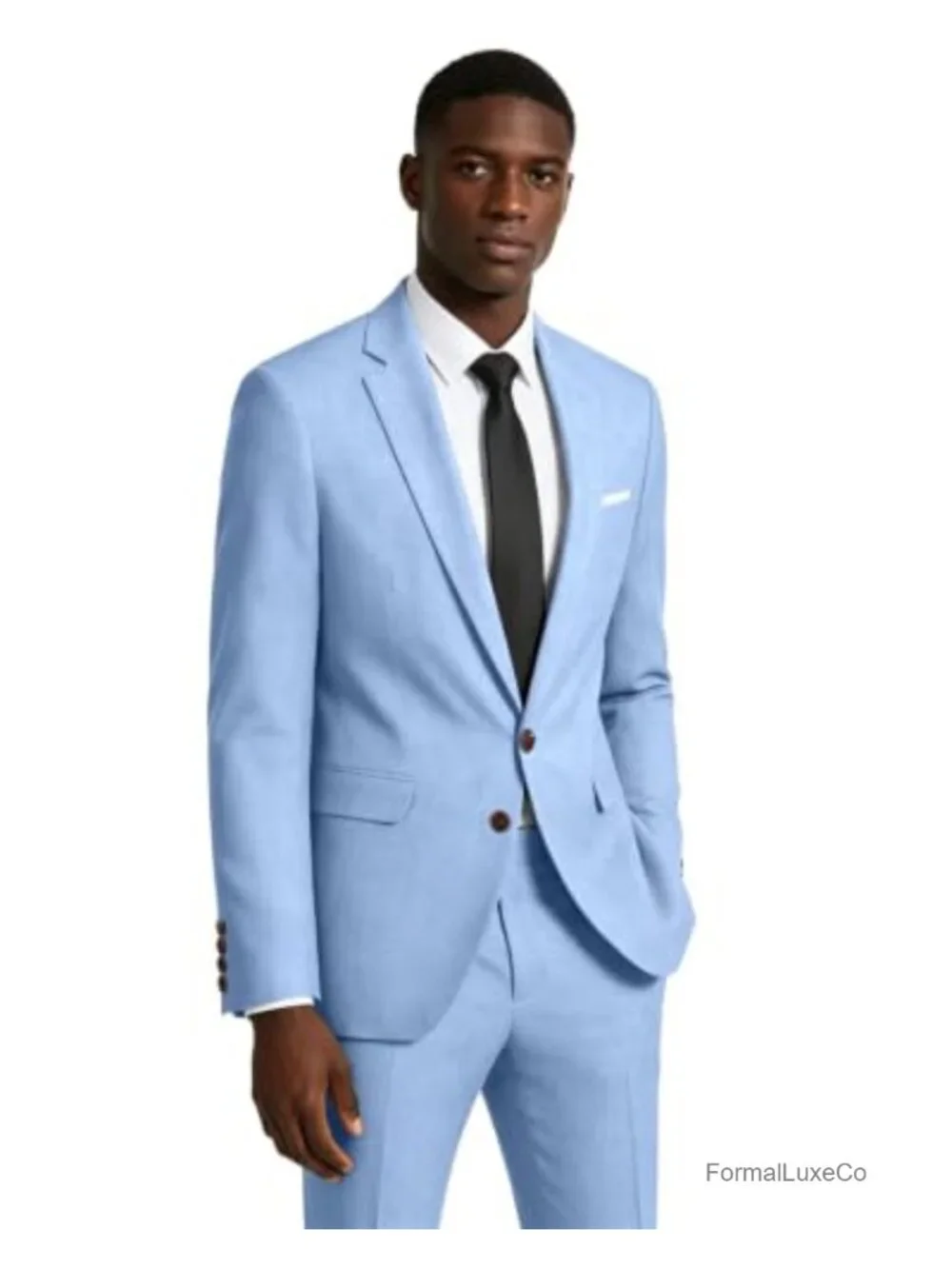 2 Piece Linen Suit Men Retro Beach Prom Wedding Groom
